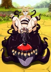 anal defeated divine_arms monster outdoors pussy_juice rape restrained sigil_aetherwink tentacle tentacle_on_female vaginal_masturbation vaginal_penetration