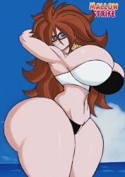 1girls android_21 ass big_ass big_breasts big_butt breasts bubble_ass bubble_butt dragon_ball dragon_ball_fighterz fat_ass fat_butt huge_ass huge_breasts huge_butt mallow_strife thick_ass thick_butt thick_thighs