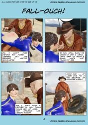 3d bare_butt comic cooper_howard enf enf_lover english_text fallout fallout_(tv_series) ghoul_(fallout) lucy_maclean nsfw_artworks otk_spanking page_5 page_number spanking_art