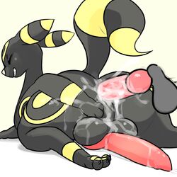 2017 anal animal_genitalia animal_penis anus ass balls big_butt black_fur canine cum disembodied_penis duo eeveelution feral fur huge_butt knot male mammal nintendo pcred566 penis pokémon_(species) pokemon presenting shadowinfuzion_(shadowdaumbreon) smaller_version_at_source solo_focus umbreon video_games wide_hips yaoi