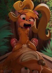 2017 anthro anthro_on_anthro big_head blush breasts brother brother_and_sister coco_bandicoot cowgirl_position crash_(series) crash_bandicoot cum cum_in_pussy cum_inside duo erection exposed_torso female female_on_top footwear grin handwear incest male male_penetrating mostly_nude navel nipples on_top open_mouth patreon penetration penis pussy sex sibling sicmop signature sister small_breasts smile straight teeth tongue tongue_out topless vaginal video_games