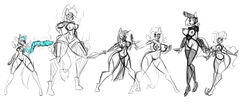 2017 6girls absurd_res anthro anthrofied applejack_(mlp) areola big_thighs breasts clothing cream_pie_(oc) equine female fluttershy_(mlp) friendship_is_magic hair_on_head hair_trigger hi_res horn horse jrvanesbroek madame_s mammal mane_six_(mlp) monochrome multiple_images my_little_pony nipples pegasus pinkie_pie_(mlp) pony rainbow_dash_(mlp) rarity_(mlp) sketch solo spread_eagle_(oc) standing straight_hair superhero supervillain tall thunder_thighs_(oc) titty_vixen titty_vixen_(character) twilight_sparkle_(mlp) unicorn wings