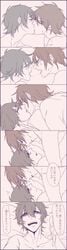 doujinshi kagerou_project kisaragi_shintarou kissing kokonose_haruka konoha mekakucity_actors shounen_ai yaoi