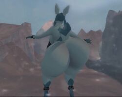 3d animated bouncing_ass bouncing_breasts dancing eeveelution faceless_female furry game_freak glaceon hourglass_figure huge_ass huge_breasts necklace no_sound pokemon pokemon_(species) snow snowing spiked_bracelet supersonic89sl swaying_hips tagme unseen_female_face video