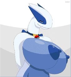 1girls animated anthro anthrofied areola areolae bare_shoulders bedroom_eyes belly big_breasts blinking blue_eyes blue_nipples blue_skin bouncing_breasts breasts cleavage collar evov1 female female_only flirting furry half-closed_eyes huge_breasts humanoid hyper_breasts large_breasts looking_at_viewer lugia naked nipples non-mammal_breasts nude nude_female nudity pokeball pokemon pokemon_(species) pose posing seductive seductive_eyes seductive_look seductive_smile shaking_breasts simple_background smile smiling smiling_at_viewer solo solo_female standing upper_body voluptuous white_skin yugia_(evov1) yuki_(evov1)