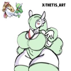 breasts_bigger_than_head gardevoir huge_ass huge_breasts huge_butt huge_thighs lopunny pokemon pokemon_(species) pokemon_infinite_fusion thetis_(artist)