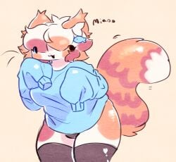 anthro big_breasts calico_cat catfish furry minnow_(character) solo thick_thighs