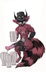 2025 alternate_costume animal_genitalia animal_penis anthro anthro_only areola athletic athletic_anthro athletic_male balls big_penis big_tail bodily_fluids body_hair chest_hair clothing concosive container cum cum_drip cum_in_a_cup cum_in_container cum_in_mug cup darkened_balls darkened_genitalia darkened_penis dripping ejaculation equine_genitalia equine_penis fluffy fluffy_tail fur genital_fluids genitals gloves guardians_of_the_galaxy hairy_balls handwear hat headgear headwear hi_res huge_cock long_penis looking_at_viewer male male_only mammal markings marvel marvel_rivals mostly_nude mostly_nude_anthro mostly_nude_male mug muscular muscular_anthro muscular_male musky_penis nipples open_mouth open_smile penis procyonid pubes pupils raccoon red_body red_fur red_pupils red_sclera rocket_raccoon scar smile solo striped_markings striped_tail stripes sweat sweaty_body tail tail_markings