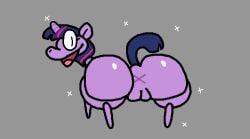 2d_animation aliasing all_fours animal_genitalia animal_pussy animal_vulva animated anus ass big_butt digital_media_(artwork) equid equine equine_genitalia equine_pussy equine_tail equine_vulva female feral friendship_is_magic genitals glistening glistening_body glistening_butt hair happy hasbro horn horse huge_butt looking_at_viewer looking_back loop mammal multicolored_hair my_little_pony mythological_creature mythological_equine mythology nxyitn open_mouth pony presenting presenting_anus presenting_hindquarters purple_body purple_tail pussy seamless_loop short_playtime simple_background smile solo sparkles tail thick_thighs tongue twerking twilight_sparkle_(mlp) vulva x_anus