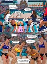 anal anal_sex arena beach_volleyball buggery comic daniela_alvarez_mendoza defeat defeated dialogue female femdom humiliation laura_ludwig loreleia louisa_lippmann olympics paris_2024 pincess_leonor_de_todos princess_sofia_de_todos score scoreboard sport sports sports_bikini sports_bra sportswear stadium stadium_background strap-on tania_moreno_matveeva text volleyball