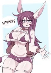 big_breasts breasts cachi_(lucyfercomic) cleavage female furry huge_breasts lucyfercomic tagme thick_thighs wide_hips