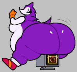 bbm big_ass bubble_butt chip_at_night furry huge_ass hyper_ass needlemouse_(character) needlemouse_(series) overweight sonic_(series) thick_thighs wide_hips