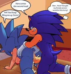 anal anal_fingering ass big_breasts big_butt big_penis breasts cum cum_in_pussy cum_inside duo female fingering hedgehog hornybunny huge_cock male mammal penis rule_63 selfcest sonic_(series) sonic_the_hedgehog sonique_the_hedgehog square_crossover superbunnygt