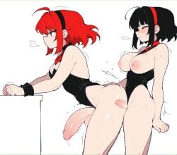 2futas ai_generated artist_request attribute_theft futanari penis_growth tagme