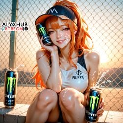 1boy 1boy1girl 1female 1girls 2025 ai ai_assisted ai_generated alyxhub artist_name big_breasts big_penis bikini bikini_aside blowjob blush boobjob boobs_out bra breast_squeeze breastjob breasts breasts_out condom condom_in_mouth condom_on_penis energy_drink female female_focus grabbing grabbing_breasts hi_res high_resolution highres huge_breasts huge_cock large_breasts large_penis light-skinned_female light_body light_skin male_pov monster_energy nipple_slip nude nude_female nude_male oc orange_hair original_character patreon patreon_username penis penis_out pov pov_eye_contact pov_hands pov_male pulling_hair red_hair revealing revealing_breasts revealing_clothes revealing_clothing revealing_outfit seductive seductive_eyes seductive_look seductive_smile smile smiling smiling_at_viewer sports_bra sportswear squatting squeezing_breasts stable_diffusion tight_clothes tight_clothing tight_fit titjob uncensored uncensored_nipples watermark