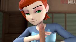 1boy 1girls 3d animated ben_10 cartoon_network erection female femdom green_eyes gwen_tennyson handjob male no_sound orange_hair penis precum redmoa shorter_than_10_seconds solo_focus source_filmmaker straight teasing video
