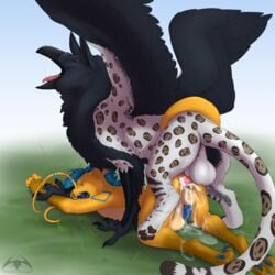 2017 animal_genitalia animal_penis anthro anus ass avian balls barbed_penis beak big_balls claws cum cum_in_pussy cum_inside cuntboy digital_media_(artwork) dragon drooling duo eastern_dragon erection excessive_cum faunoiphilia feathered_wings feathers feral full-package_cuntboy fur grave gryphon hair herm hermaphrodite hi_res horn inflation intersex invalid_tag male maleherm multi_genitalia nude open_mouth orgasm pawpads paws penetration penis precum pussy saliva sex smile sonsasu stomach_bulge taoryu toe_claws tongue tongue_out vaginal_penetration wings