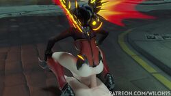 3d alternate_costume anal anal_penetration animated anus areolae blender bouncing_breasts breasts cowgirl_position devil_mercy erection female huge_cock king's_row_(map) male mercy nipples no_sound overwatch penetration penis pov sex straight video wiloh95