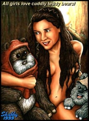 1990s 1999 20th_century endor_moon ewok multiple_boys princess_leia_organa return_of_the_jedi shabby_blue star_wars wicket