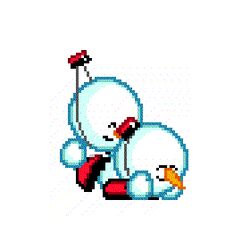 animated chubby_snow mission_in_snowdriftland nintendo pixel_art sprite white_background