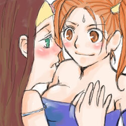 artist_request clothing dragon_quest dragon_quest_viii jessica_albert medium_breasts princess_medea tagme yuri