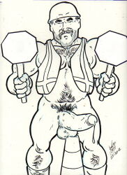 cmanart_(calvin) gay yaoi male male_only traditional_media tagme 2012 dated monochrome