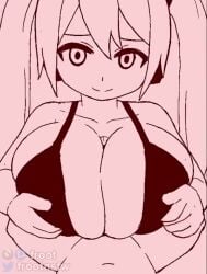 1boy 1girls animated ass big_ass big_breasts breasts cum cum_in_pussy cum_inside doggy_style fat_ass female from_behind frootnsfw hatsune_miku hatsune_miku_(sonic_racing_crossworlds) huge_breasts looking_at_viewer mossyfroot paizuri penetration penis pov sex sex_from_behind sonic_racing_crossworlds sound standing standing_sex tagme titjob video vocaloid