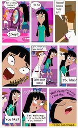 candace_flynn comic disney female lawrence_fletcher pervert phineas_and_ferb stacy_hirano teenage_girl