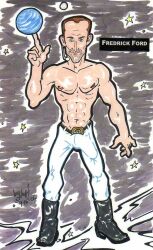 cmanart_(calvin) gay yaoi male male_only traditional_media tagme 2006 dated bulge penis_outline