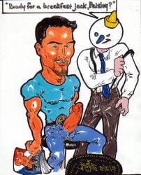 2012 2boys cmanart_(calvin) dated gay jack_box jack_in_the_box male male_only object_head tagme traditional_media yaoi