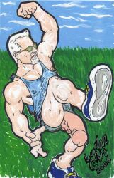 cmanart_(calvin) gay yaoi male male_only traditional_media tagme 2006 dated ass