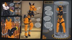 absurd_res amputee bdsm bondage bound bulge chastity_bulge chastity_device clothing comic disability drone encasement english_text equid equine glue goo_transformation helpless hi_res horse latex latex_clothing latex_skinsuit latex_transformation limbless lock_bulge lock_symbol long_term_bondage long_term_storage mammal null null_bulge perma permanent permanent_bondage permanent_encasement permanent_transformation petplay pony ponyplay portal portal_ring prison prisoner restrained restricted ring roleplay rubberjett sealed skinsuit storage text tight_clothing transformation