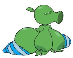 dumb fatass female horny peashooter_(pvz) plants_vs_zombies shuppetmusicemerald silly solo theslashfive thicc