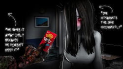 3d 3d_(artwork) anime five_nights_at_freddy's fnaf ghost ghost_girl meme nsfw pocky sadako_yamamura sfm simon_sklar source_filmmaker springtrap springtrap_(fnaf) tagme the_ring yamamura_sadako zombie