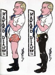cmanart_(calvin) gay yaoi male male_only traditional_media tagme 2004 bulge clothed