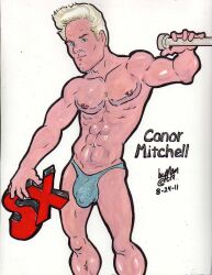 cmanart_(calvin) gay yaoi male male_only traditional_media tagme 2011 dated bulge