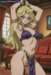absurd_resolution absurdres ai ai-created ai_art ai_generated anime_coloring anime_screenshot blonde_hair clitoral_hood detailed_background dynamic_angle dynamic_pose exhibitionism exibitionism exited explicit exposed_pussy glossy glossy_body glossy_skin gorgeous hentai hi_res high_contrast high_quality high_resolution in_heat mai_valentine nsfw patreon perfect_anatomy pervert_female plump presenting purple_eyes rating_explicit sexy sexy_body sexy_female sexy_pose soft_shading source_anime teasing teasing_viewer vagina voluptuous voluptuous_body voluptuous_female yu-gi-oh!