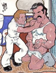 cmanart_(calvin) gay yaoi male male_only traditional_media tagme 2011 dated
