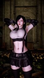 1girl 1girls 2026 3d 3d_model 4k abs armpits beauty_mark belly belly_button big_breasts big_lips black_hair breasts chromatic_aberration clothed clothing crashbanditkut depth_of_field eyebrows eyelashes eyeshadow female final_fantasy final_fantasy_vii final_fantasy_vii_remake gloves hair half-closed_eyes hands_up hi_res high_resolution highres human light-skinned_female light_skin lips lipstick long_eyelashes long_hair long_nails looking_at_viewer makeup mascara mole mole_under_eye nail_polish nails navel parted_lips red_eyes self_upload skirt solo solo_female solo_focus square_enix standing straight thick_thighs thighs tifa_lockhart topwear video_game_character video_games virt-a-mate virtamate young young_female