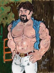 cmanart_(calvin) gay yaoi male male_only traditional_media tagme 2009 bulge dated