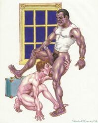 1998 dated gay male male_only michael_kirwan original tagme traditional_media yaoi
