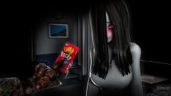 3d 3d_(artwork) anime five_nights_at_freddy's fnaf ghost ghost_girl meme nsfw pocky sadako_yamamura sfm simon_sklar source_filmmaker springtrap springtrap_(fnaf) tagme the_ring yamamura_sadako zombie