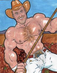 cmanart_(calvin) gay yaoi male male_only traditional_media tagme 2009 dated bulge