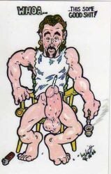 2006 barazoku cmanart_(calvin) dated gay male male_only tagme traditional_media urethral_insertion yaoi