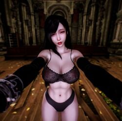 1girl 1girls 2026 3d 3d_model 4k abs areola areolae beauty_mark belly belly_button big_breasts big_lips black_hair bra breasts chromatic_aberration clothed clothing crashbanditkut depth_of_field eyebrows eyelashes eyeshadow female final_fantasy final_fantasy_vii final_fantasy_vii_remake gloves hair half-closed_eye hi_res high_resolution highres holding holding_viewer human light-skinned_female light_skin lingerie lips lipstick long_eyelashes long_hair long_nails looking_at_viewer makeup mascara mole mole_under_eye nail_polish nails navel nipples panties red_eyes see-through see-through_clothing self_upload smile smiling smiling_at_viewer solo solo_female solo_focus square_enix standing straight thick_thighs thighs tifa_lockhart underwear video_game_character video_games virt-a-mate virtamate young young_female