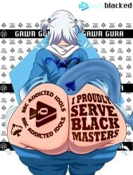 gawr gura from blacked by za barro