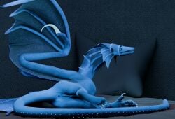 3d_(artwork) 5_toes bedroom bedroom_eyes bioluminescence blender_(artwork) digital_media_(artwork) dragon european_mythology feet female feral frill_anatomy glowing hi_res long_tail mythological_creature mythological_scalie mythology narrowed_eyes open_mouth pinup pose raised_wings scalie seductive side_eye_at_viewer solo tail toes varell vylara_(rygeldragon2026) western_dragon wings wyvern