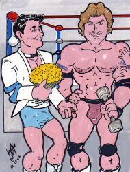cmanart_(calvin) gay yaoi male male_only traditional_media tagme 2012 bulge dated