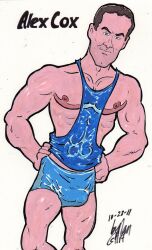 cmanart_(calvin) gay yaoi male male_only traditional_media tagme 2011 dated bulge