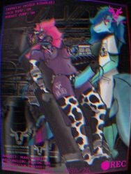 3:4 animal_print animal_print_thigh_highs aquatic avian barn bdsm boots bovid_horn bovine_horn clothing coat cow_horn cow_print cow_print_thigh_highs crt crt_effect duo ear_piercing ear_tag english_text female fish footwear hi_res hooves horn hypnosis hypnotic_visor intersex intersex/female lab_coat latex latex_boots latex_clothing latex_footwear legwear machine milk_tank milking_machine mind_control nora_(wsa) pattern_clothing pattern_legwear pattern_thigh_highs piercing sapphire_(wsa) shark shoes text thigh_highs topwear wolfstarart